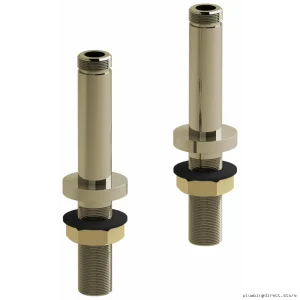 RIOBEL 4-Inch Deck Mount Riser Set - Polished Nickel TU04PN