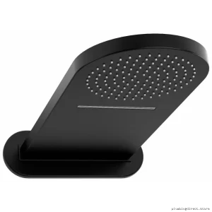 Black Rainfall Shower Head with Cascade Spray - RIOBEL 406BK