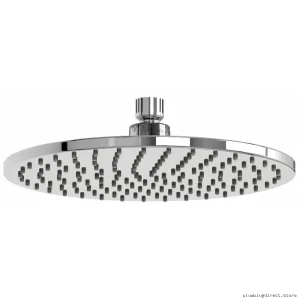 10-Piece Round Plastic Showerhead Set | High Flow 1.8 GPM | Chrome Plated RIOBEL 430C-WS