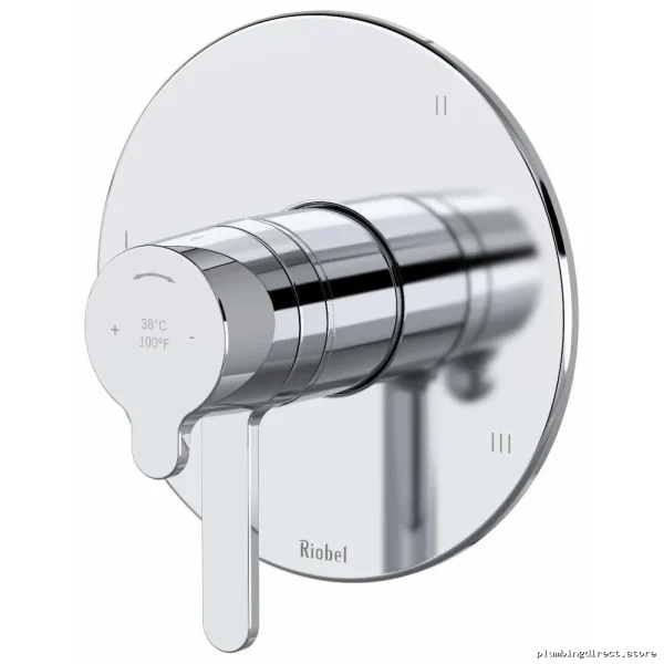 RIOBEL 5-Function Chrome Thermostatic Valve Trim - TNB45C Model