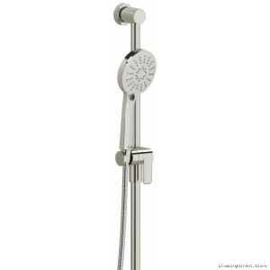 Triple-Function Handheld Shower with 31-Inch Adjustable Slide Bar - Polished Nickel Modern Design 5055PN RIOBEL