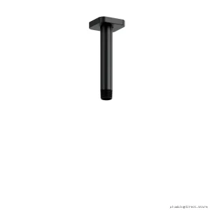 Black 6-Inch Ceiling Mount Shower Arm Square Plate RIOBEL 578BK