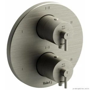 RIOBEL 6-Function Thermostatic Valve Trim - Brushed Nickel TCSTM46BN