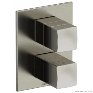 6-Function Thermostatic Valve Trim - Brushed Nickel Finish (TRF46BN) RioBel