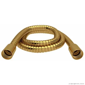 Luxury Brushed Gold 59-Inch Metal Shower Hose by RIOBEL 7259BG