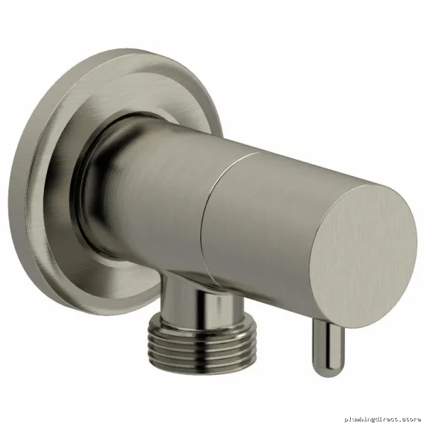 RIOBEL 739BN Brushed Nickel Handheld Shower Arm with Shutoff Valve
