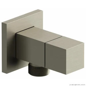 Brushed Nickel Showerhead Outlet with Shutoff Valve - 744BN RIOBEL