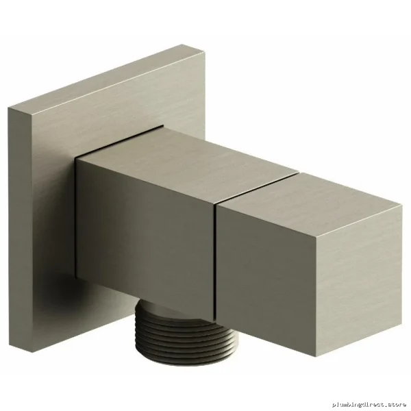 Brushed Nickel Showerhead Outlet with Shutoff Valve - 744BN RIOBEL