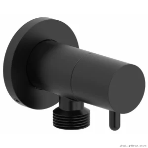 RIOBEL 790BK Handheld Shower with Shut Off Valve - Modern Black Design for Bathrooms