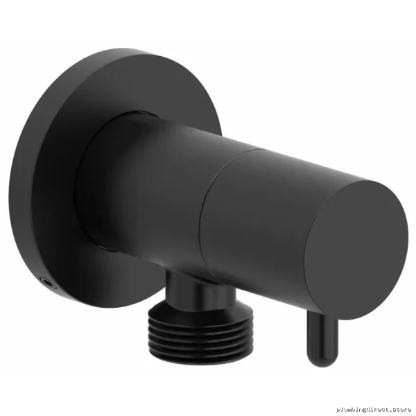 RIOBEL 790BK Handheld Shower with Shut Off Valve - Modern Black Design for Bathrooms