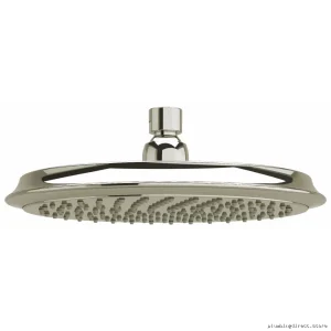RioBel 9-Inch Rain Showerhead - 1.8 GPM Polished Nickel High-Performance Water-Saving Faucet