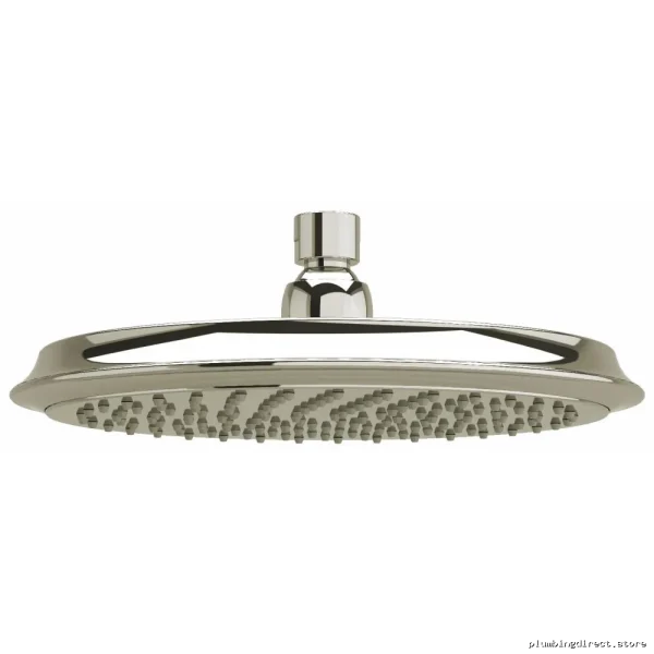RioBel 9-Inch Rain Showerhead - 1.8 GPM Polished Nickel High-Performance Water-Saving Faucet