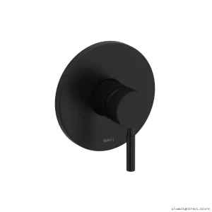 Anti-Scald Pressure Balance Valve Trim - Black for Shower Systems | RIOBEL TRUTM51BK