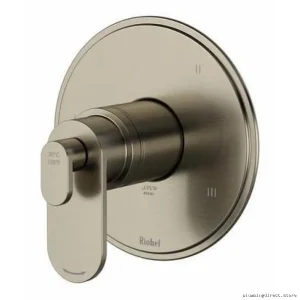 Arca 3-Function Thermostatic Valve Trim with Brushed Nickel Finish - TAA47BN RIOBEL