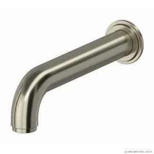 RIOBEL Arca Tub Spout - Brushed Nickel Modern Design High-Flow Faucets