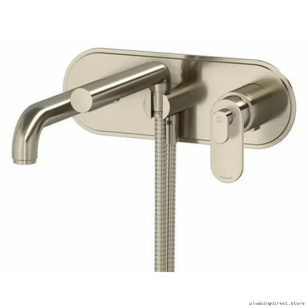 Premium Brushed Nickel Wall Mount Tub Filler Trim - Arca TAA21BN RIOBEL
