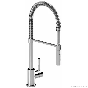 Premium Bistro Kitchen Faucet with Pre-Rinse Spray | Chrome BI201C RIOBEL