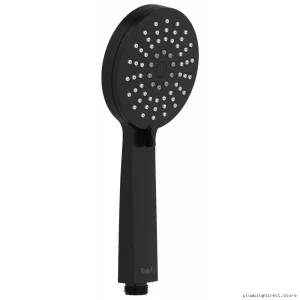 RioBel Black 3-Mode Handheld Shower Head 1.8 GPM Water-Saving Design
