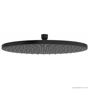 12-Inch Round Wide Spray Showerhead 1.8 GPM Black Modern Design RIOBEL 472BK-WS