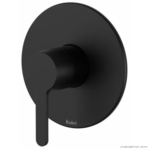 RIOBEL Black Pressure Balance Shower Valve Trim Nibi TNB51BK