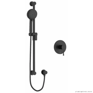 Black Pressure Balanced Shower Valve - EDTM54BK by RIOBEL