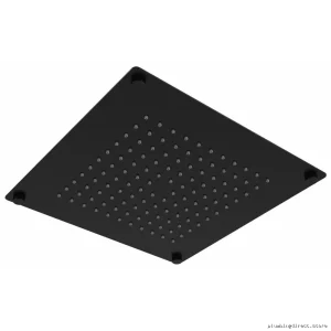 RioBel 480BK-WS Black Showerhead: 10 Rain Jets, 1.8 GPM Water-Saving Design