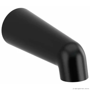 RIOBEL Black Tub Drain Spout