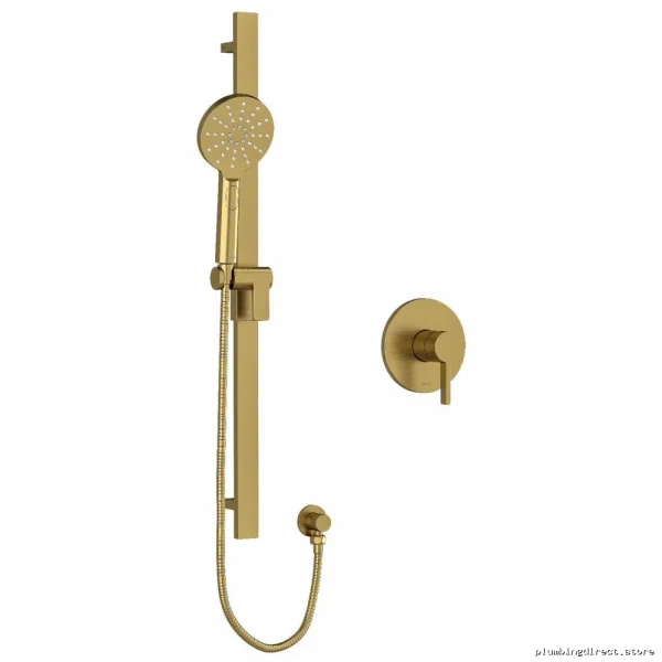 Brushed Gold Pressure Balance Shower System RIOBEL PXTM54BG