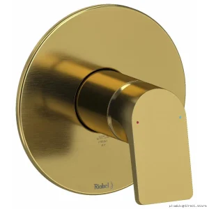 RIOBEL TOD51BG Pressure Balance Valve Trim in Brushed Gold - Modern Shower Trim Kit