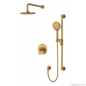 RIOBEL Shower Faucet Trim, Brushed Gold Finish - TKIT323AABG-CW