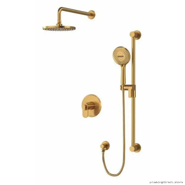 RIOBEL Shower Faucet Trim, Brushed Gold Finish - TKIT323AABG-CW