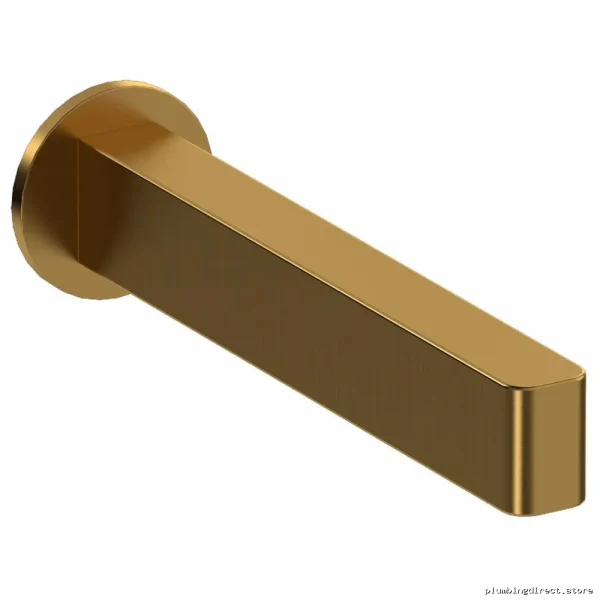 RIOBEL Paradox Brushed Gold Tub Faucet Spout with Modern Design - PXTM80BG