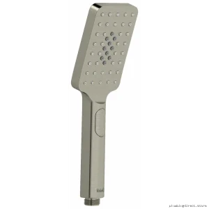 RIOBEL Brushed Nickel Handheld Shower Head 1.8 GPM Dual Function Spray