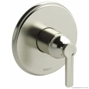 RioBel Brushed Nickel Pressure Balance Shower Valve Trim - TMMRD51JBN