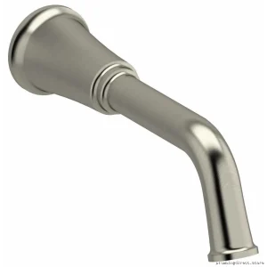 RIOBEL Brushed Nickel Tub Spout - Modern Bathroom Faucet MMSQ80BN