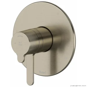 RIOBEL by Nibi: Brushed Nickel 3-Function Thermostatic Valve