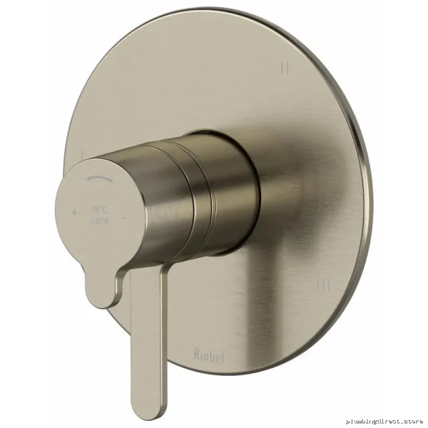 RIOBEL by Nibi: Brushed Nickel 3-Function Thermostatic Valve