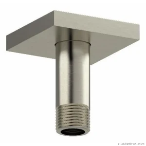 3-Ceiling Mount Shower Arm w/ Square Escutcheon - Brushed Nickel 519BN RIOBEL