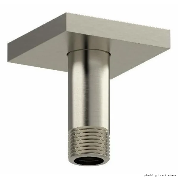 3-Ceiling Mount Shower Arm w/ Square Escutcheon - Brushed Nickel 519BN RIOBEL