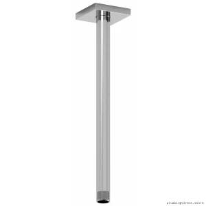 RIOBEL Chrome 517C 12-Inch Square Escutcheon Ceiling Mount Shower Arm