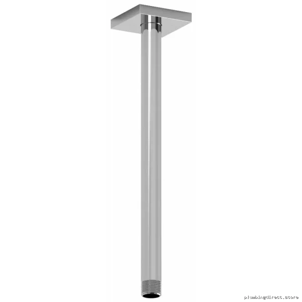 RIOBEL Chrome 517C 12-Inch Square Escutcheon Ceiling Mount Shower Arm