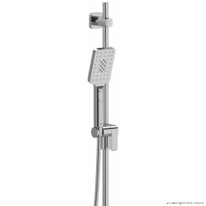 RIOBEL Chrome 4-Function Showerhead with Adjustable Slide Bar 1.8 GPM