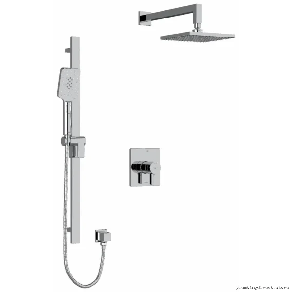 RIOBEL Chrome Ceiling Shower Arm Faucet Trim Kit TKIT323PXTQC-6