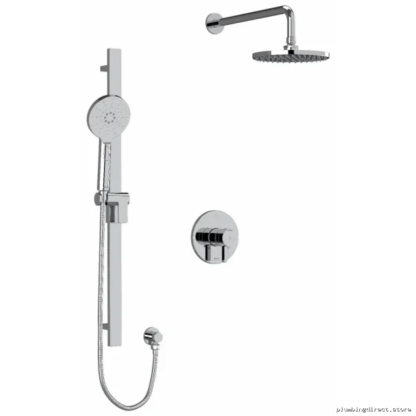 Chrome Ceiling Shower Trim & Arm Kit - Easy Install by RioBel