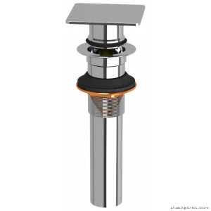Push Drain Design That Stops Overflow - Chrome DL140C RIOBEL