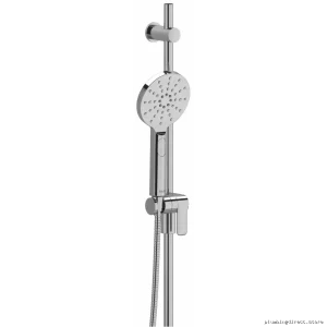 RIOBEL Chrome Dual Function Shower System with Adjustable Bar