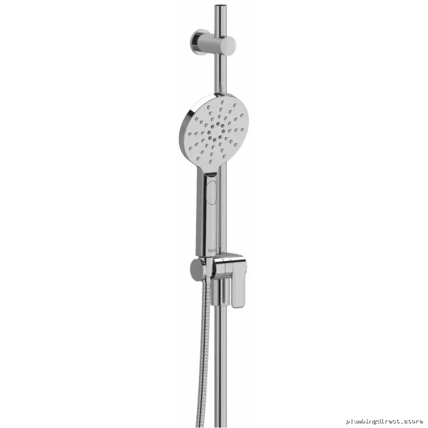 RIOBEL Chrome Dual Function Shower System with Adjustable Bar