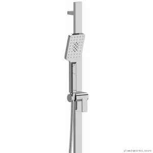RioBel Chrome Handheld Shower with Adjustable Slide Bar 1.8 GPM