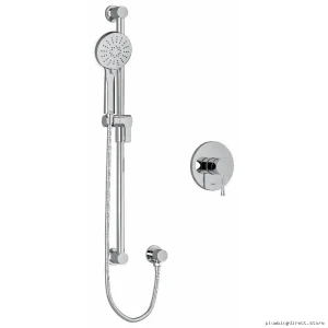 RIOBEL EDTM54C-EX Chrome Pressure-Balanced Shower Faucet - PEX Expansion Connector