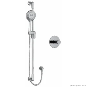 RIOBEL Chrome Pressure Balance Shower Valve with PEX Fitting PB54C-SPEX